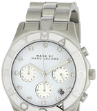 Buy Shop Marc Jacobs Blade Chronograph White Dial Silver Steel Strap Watch for Women - MBM3080 USA Online