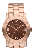 Buy Shop Marc Jacobs Amy Brown Dial Rose Gold Steel Strap Watch for Women - MBM3167 USA Online