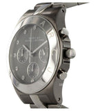 Marc Jacobs Blade Chronograph Black Dial Two Tone Steel Strap Watch for Women - MBM3179