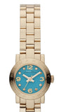 Buy Shop Marc Jacobs Amy Dinky Blue Dial Gold Steel Strap Watch for Women - MBM3229 USA Online