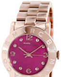 Buy Shop Marc Jacobs Amy Pink Dial Rose Gold Steel Strap Dial Watch for Women - MBM8625 USA Online
