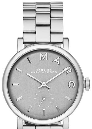 Buy Shop Marc Jacobs Baker Grey Dial Silver Steel Strap Watch for Women - MBM8630 USA Online