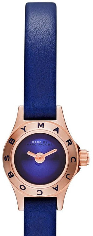 Buy Shop Marc Jacobs Blade Blue Dial Blue Leather Strap Watch for Women - MBM8641 USA Online