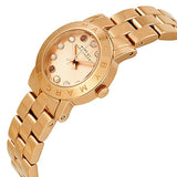 Buy Shop Marc Jacobs Amy Rose Gold Dial Rose Gold Steel Strap Watch for Women - MBM3219 USA Online