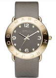Buy Shop Marc Jacobs Amy Grey Dial Grey Leather Strap Watch for Women - MBM1153 USA Online