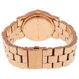 Buy Shop Marc Jacobs Amy Dexter Rose Gold Dial Rose Gold Steel Strap Watch for Women - MBM3216 USA Online