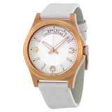 Buy Shop Marc Jacobs Baby Dave White Dial White Leather Strap Watch for Women - MBM1260 USA Online
