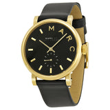Buy Shop Marc Jacobs Baker Black Dial Black Leather Strap Watch for Women - MBM1269 USA Online