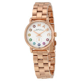 Buy Shop Marc Jacobs Baker Dexter White Dial Rose Gold Steel Strap Watch for Women - MBM3443 USA Online