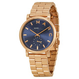 Buy Shop Marc Jacobs Baker Blue Dial Rose Gold Steel Strap Watch for Women - MBM3330 USA Online