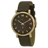 Buy Shop Marc Jacobs Baker Olive Green Dial Olive Green Leather Strap Watch for Women - MBM1328 USA Online