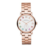 Buy Shop Marc Jacobs Baker White Dial Rose Gold Steel Strap Watch for Women - MBM3441 USA Online