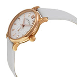 Buy Shop Marc Jacobs Baker White Dial White Leather Strap Watch for Women - MBM1284 USA Online