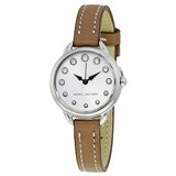 Buy Shop Marc Jacobs Betty White Dial Brown Leather Strap Watch for Women - MJ1480 USA Online