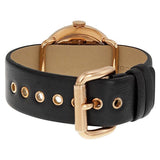 Buy Shop Marc Jacobs Amy Black Dial Black Leather Strap Watch for Women - MBM1225 USA Online