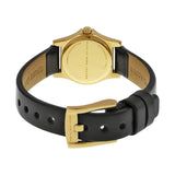 Buy Shop Marc Jacobs Henry Dinky Black Dial Black Leather Strap Watch for Women - MBM1240 USA Online