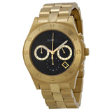 Buy Shop Marc Jacobs Blade Chronograph Black Dial Gold Steel Strap Watch for Women - MBM3309 USA Online
