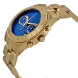 Buy Shop Marc Jacobs Blade Chronograph Blue Dial Gold Steel Strap Watch for Women - MBM3307 USA Online