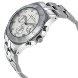 Marc Jacobs Blade White Dial SIlver Steel Strap Watch for Women - MBM3100