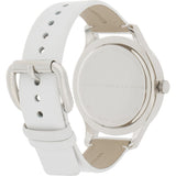 Marc Jacobs Blade White Dial White Leather Strap Watch for Women - MBM1200