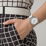 Buy Shop Marc Jacobs Blade White Dial White Leather Strap Watch for Women - MBM1200 USA Online