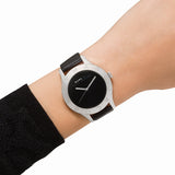 Buy Shop Marc Jacobs Blade Black Dial Black Leather Strap Watch for Women - MBM1205 USA Online