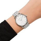 Buy Shop Marc Jacobs Baker White Dial Silver Steel Strap Watch for Women - MBM3242 USA Online