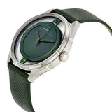 Buy Shop Marc Jacobs Tether Transparent Green Dial Green Leather Strap Watch for Women - MBM1378 USA Online