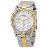 Buy Shop Marc Jacobs Henry Chronograph Silver Dial Two Tone Steel Strap Watch for Women - MBM3197 USA Online