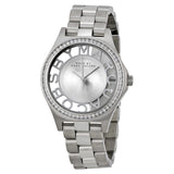 Buy Shop Marc Jacobs Henry Transparent Silver Dial Silver Steel Strap Watch for Women - MBM3337 USA Online