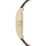 Buy Shop Marc Jacobs Henry Skeleton Black Dial Black Leather Strap Watch for Women - MBM1246 USA Online