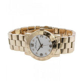 Buy Shop Marc Jacobs Amy White Dial Gold Steel Strap Watch for Women - MBM3056 USA Online