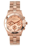 Buy Shop Marc Jacobs Blade Chronograph Rose Gold Dial Rose Gold Steel Strap Watch for Women - MBM3102 USA Online