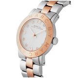Buy Shop Marc Jacobs Amy Silver Dial Two Tone Steel Strap Watch for Women - MBM3194 USA Online