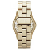 Buy Shop Marc Jacobs Henry Transparent Gold Dial Gold Steel Strap Watch for Women - MBM3206 USA Online