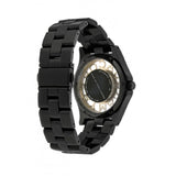 Buy Shop Marc Jacobs Henry Transparent Black Dial Black Steel Strap Watch for Women - MBM3255 USA Online
