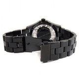 Buy Shop Marc Jacobs Henry Transparent Black Dial Black Steel Strap Watch for Women - MBM3255 USA Online