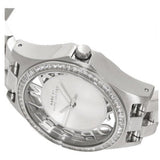 Buy Shop Marc Jacobs Henry Transparent Silver Dial Silver Steel Strap Watch for Women - MBM3337 USA Online