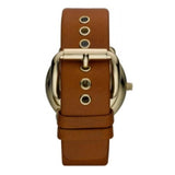 Buy Shop Marc Jacobs Amy White Dial Brown Leather Strap Watch for Women - MBM8574 USA Online