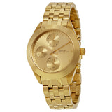 Buy Shop Marc Jacobs Peeker Chronograph Gold Dial Gold Steel Strap Watch for Women - MBM3393 USA Online