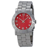 Buy Shop Marc Jacobs Amy Red Dial Silver Steel Strap Watch for Women - MBM3302 USA Online