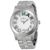 Buy Shop Marc Jacobs Rivera White Dial Silver Steel Strap Watch for Women - MBM3136 USA Online