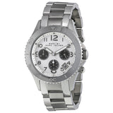 Marc Jacobs Marc Chronograph White Dial Silver Steel Strap Watch for Men - MBM3155