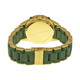Buy Shop Marc Jacobs Rock Chronograph Green Dial Green Silicone Strap Watch for Women - MBM2597 USA Online