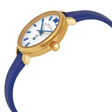 Buy Shop Marc Jacobs Sally White Dial Blue Leather Strap Watch for Women - MBM1354 USA Online