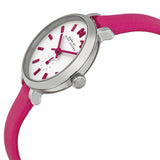 Buy Shop Marc Jacobs Sally White Dial Pink Leather Strap Watch for Women - MBM1353 USA Online