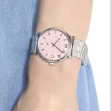 Buy Shop Marc Jacobs Baker Pink Dial Silver Steel Strap Watch for Women - MBM3280 USA Online