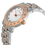 Buy Shop Marc Jacobs Amy Silver Dial Two Tone Steel Strap Watch for Women - MBM3194 USA Online