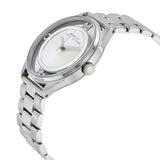 Buy Shop Marc Jacobs Tether Transparent Silver Dial Silver Steel Strap Watch for Women - MBM3416 USA Online