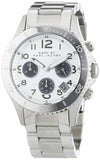 Buy Shop Marc Jacobs Marc Chronograph Silver Dial Silver Steel Strap Watch for Men - MBM3155 USA Online
